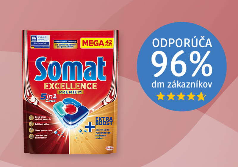 Somat Excellence Premium 5in1 kapsuly do umývačky 42ks