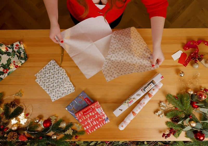 Oddelený servítok na dve vrstvy