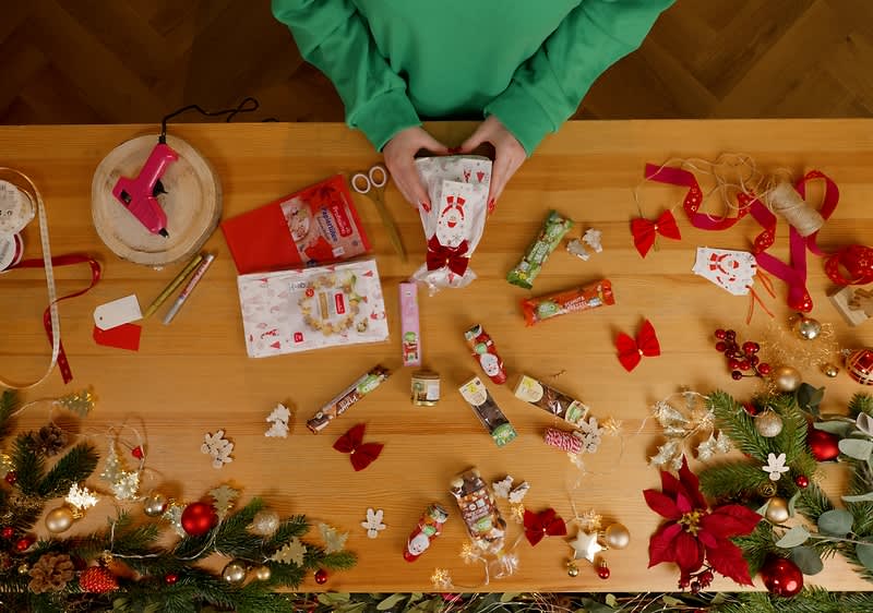 Hotový DIY mikulášsky balíček s menovkou