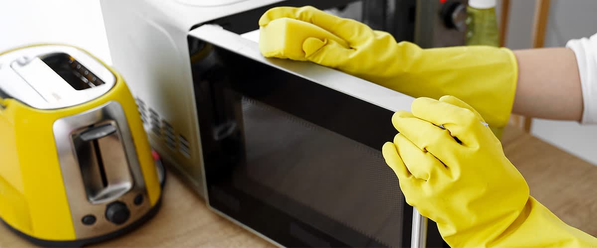 Umývanie mikrovlnnej rúry
