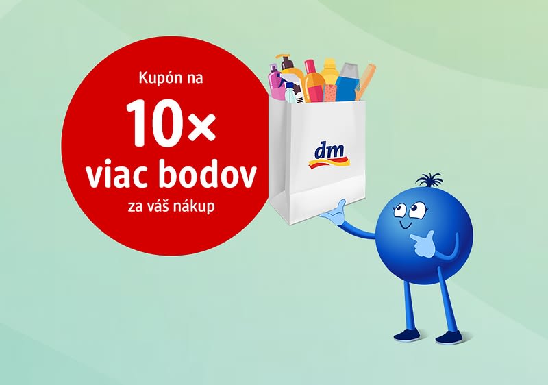 10-násobné body za nákup v kupónovom centre