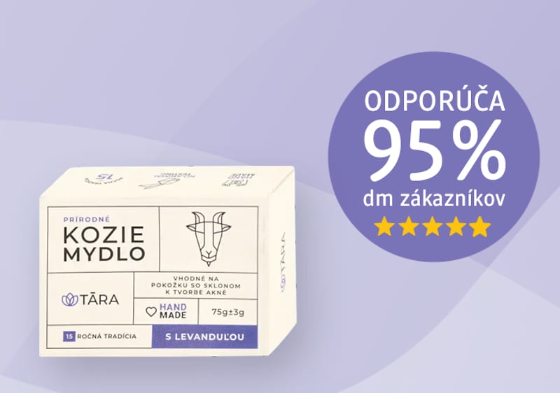 kozie mydlo odporúča 95% zákazníkov