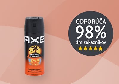 Dezodorant Axe Sunset Fresh s hodnotením 98% od zákazníkov dm