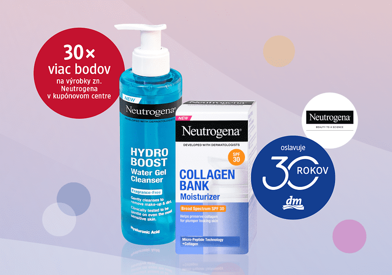 30 rokov dm s Neutrogena
