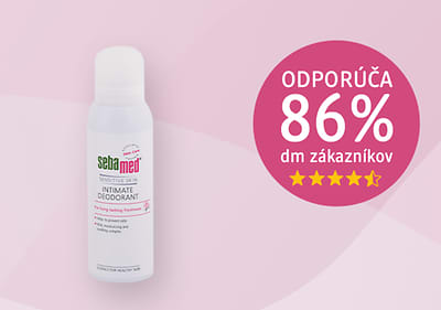 Dezodorant Sebamed s odporúčaním 86% zákazníkov dm