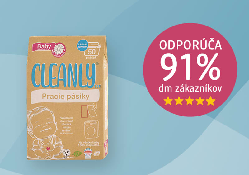 Balenie pracích pásikov Cleanly pre bábätká s odporúčaním 91% zákazníkov dm