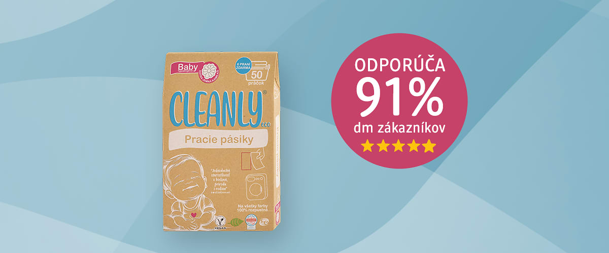 Balenie pracích pásikov Cleanly pre bábätká s odporúčaním 91% zákazníkov dm