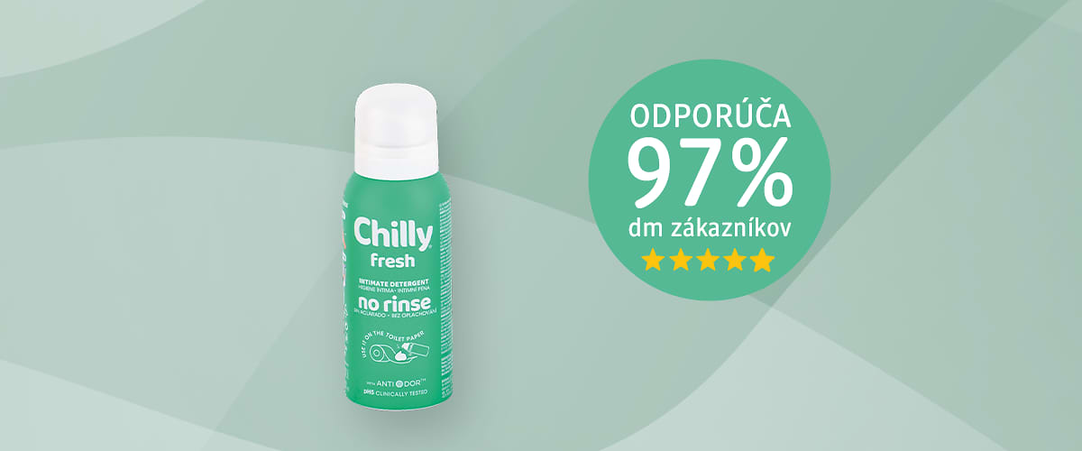 Chilly fresh intímny čistiaci sprej s odporúčaním 97% zákazníkov dm