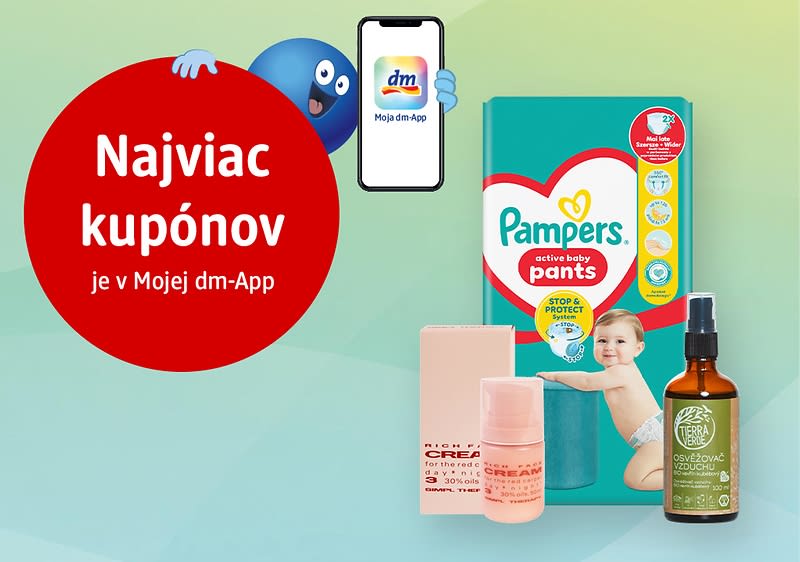 exkluzívne kupóny v Mojej dm-App