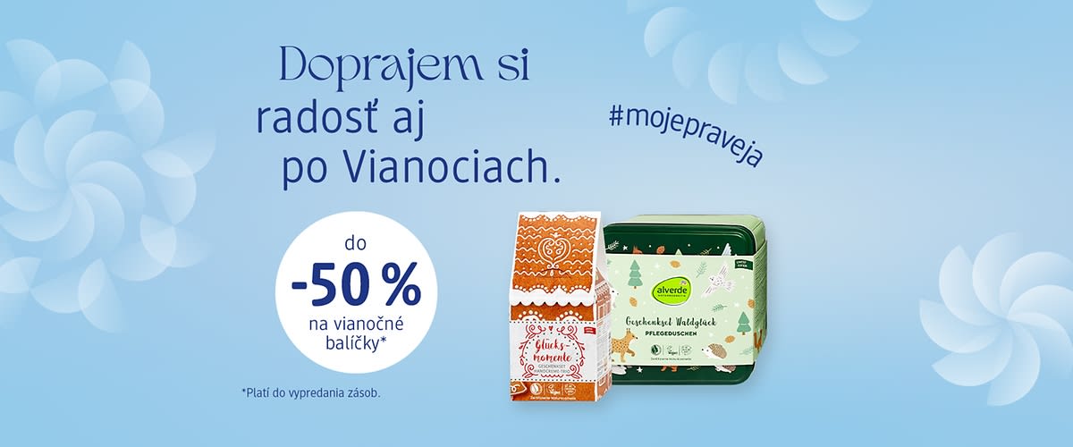 Dopredaj so zľavou 50% na vianočné balíčky