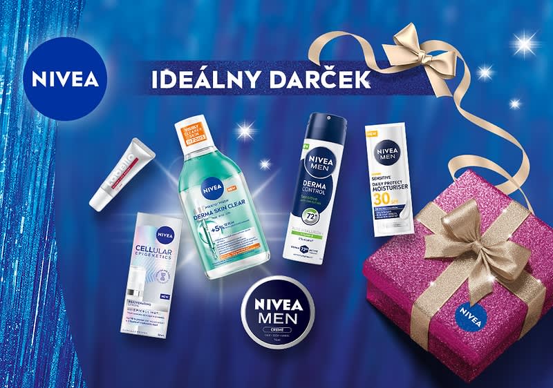 Vyhrajte 30 balíčkov s produktami zn.NIVEA: krém, sérum, telové mlieko, micelárna voda, balzam na pery, zrkadlo, masážny valček