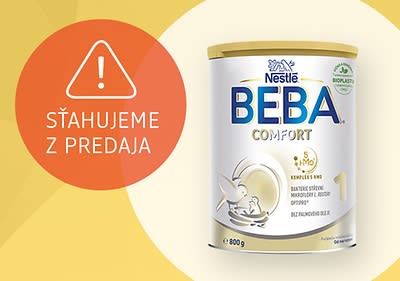 Oznámenie o stiahnutí dojčenskej výživy Beba Comfort z predaja