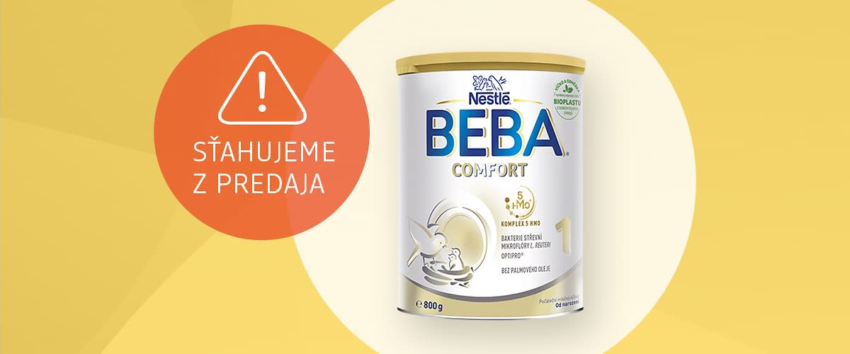 Oznámenie o stiahnutí dojčenskej výživy Beba Comfort z predaja
