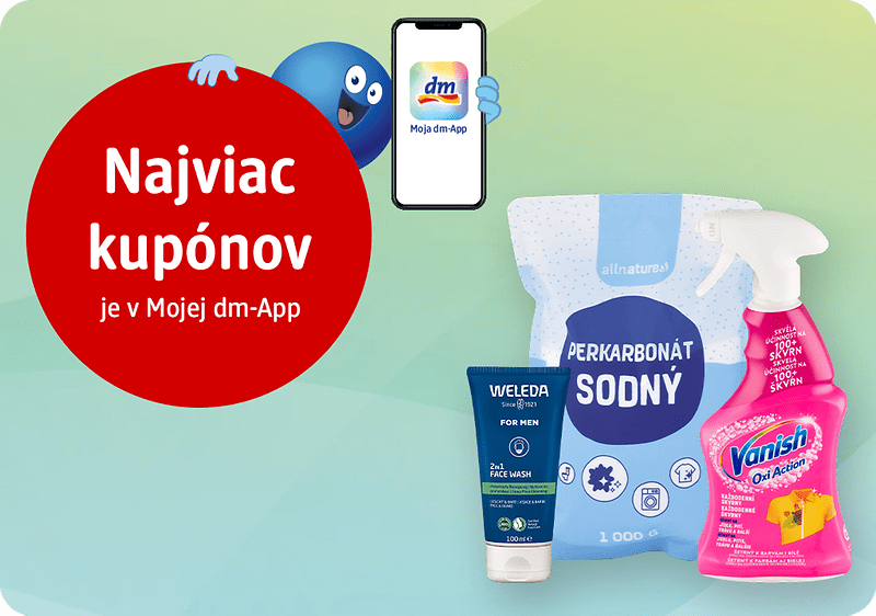 exkluzívne kupóny v Mojej dm-App