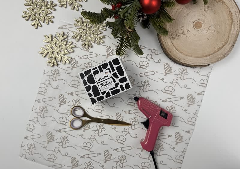 Pomôcky na prípravu snehovej vločky