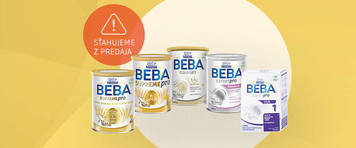 Oznámenie o stiahnutí Beba z predaja