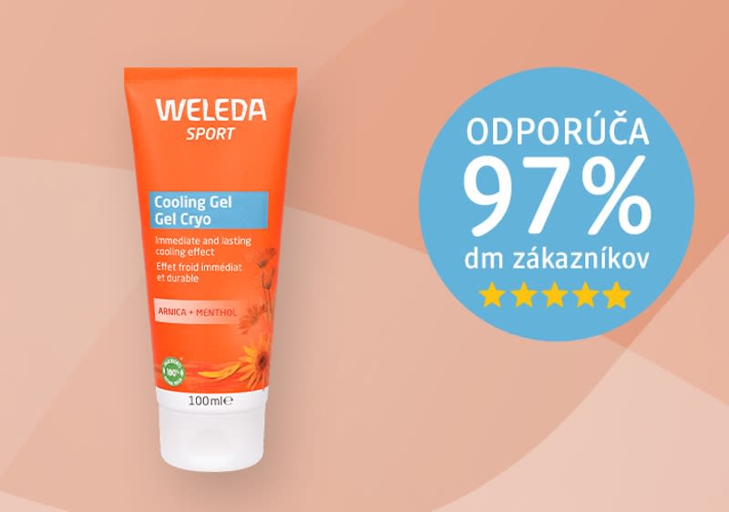 Chladiaci gél Weleda s odporúčaním 97% zákazníkov.