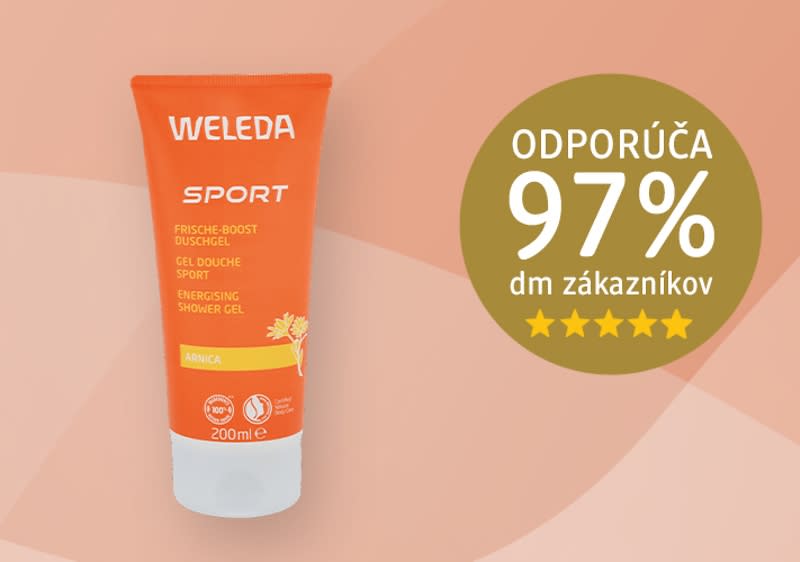 Sprchový gél Weleda Sport s odporúčaním 97% zákazníkov