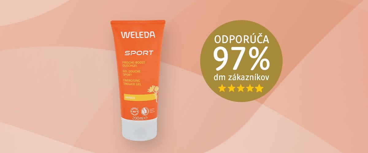 Sprchový gél Weleda Sport s odporúčaním 97% zákazníkov