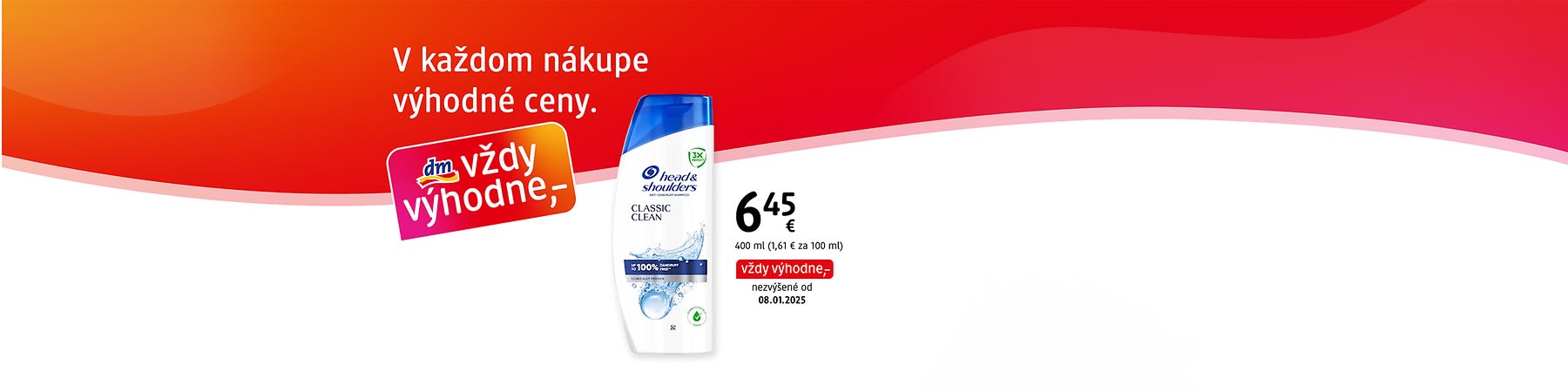 promo na šampón proti lupinám zn. Head&Shoulders