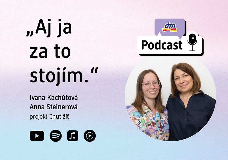 Grafika podcastu s názvom Leto a Príťažlivosť, menom autorky Miriam Wolfová a ikonou mikrofónu, portrét ženy so zablurovanou tvárou