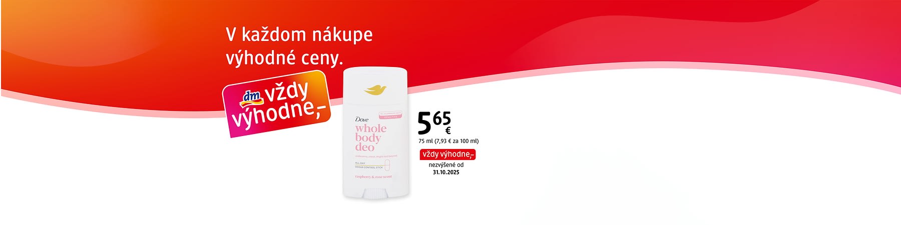 promo na zn. Dove