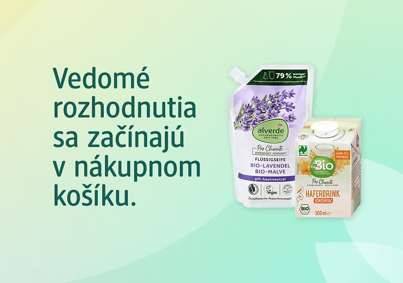 banner s produktmi s certifikovanou prírodnou kozmetikou zn. alverde