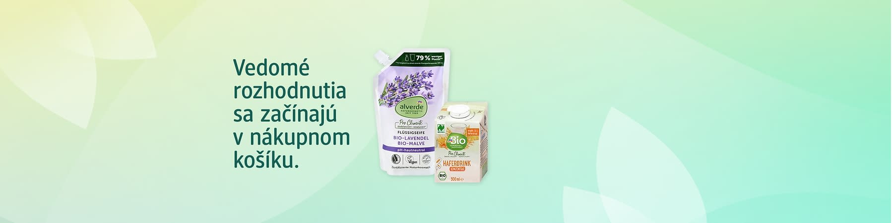 banner s produktmi s certifikovanou prírodnou kozmetikou zn. alverde