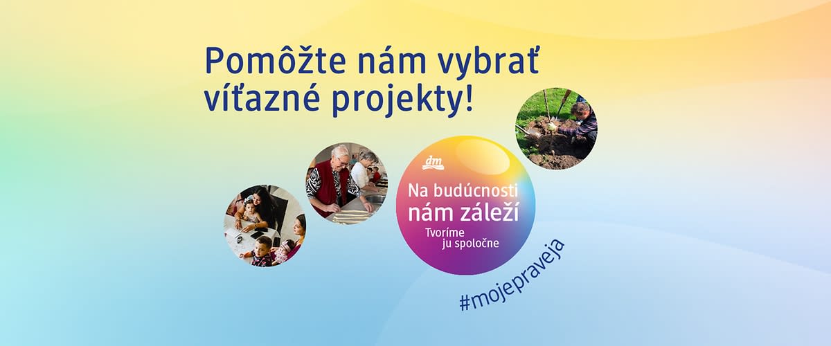 banner s tematikou hlasovania za víťazný projekt v oblasti dobrovoľníctva