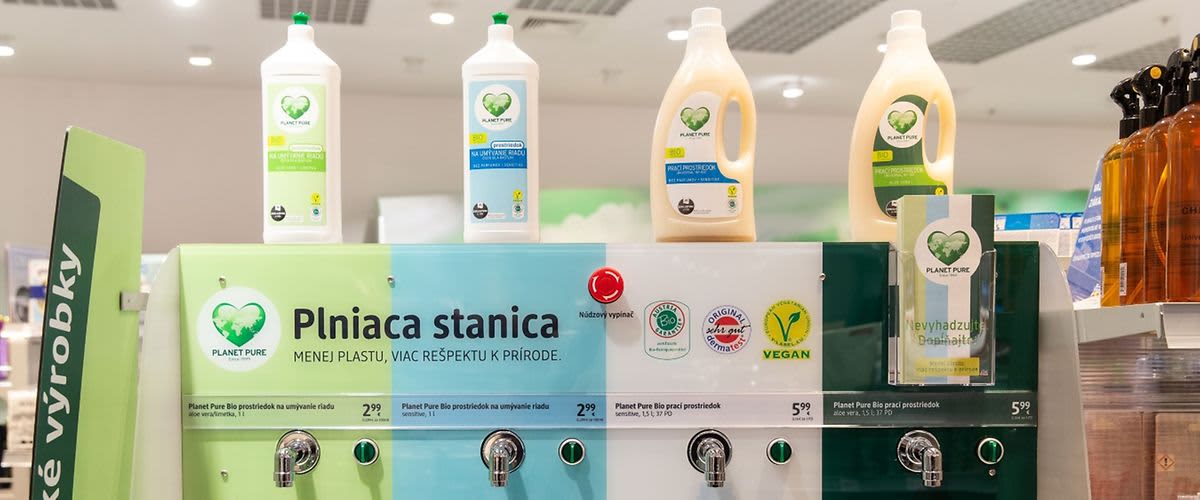 plniace stanice planet pure