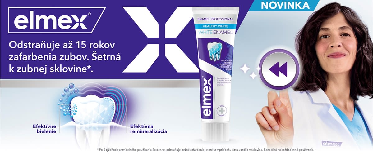 Novinka Zubná pasta elmex® Enamel Professional Healthy White