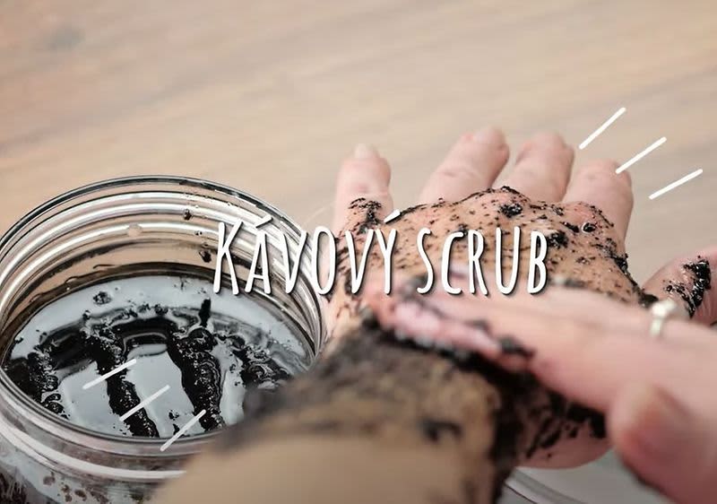 Domáci kávový peeling.
