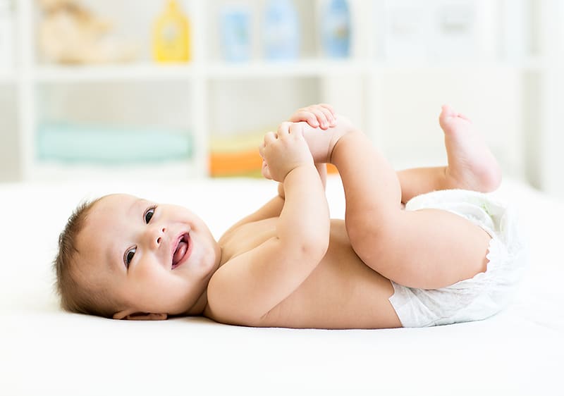 Bábätko v plienke.