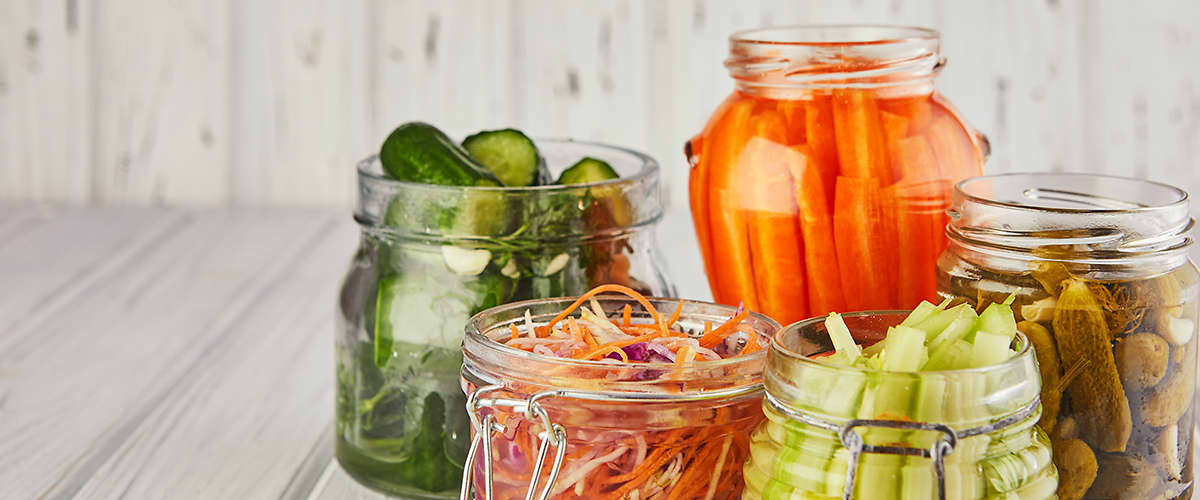 Nakladaná zelenina.