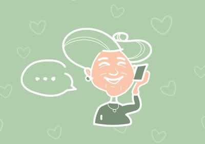 Staršia pani telefonuje.