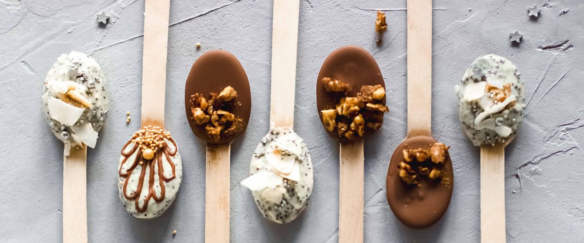 čokoládové lyžičky