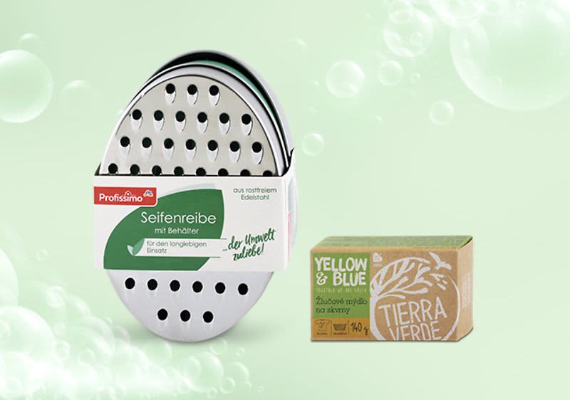 Strúhadlo na mydlo zn. Profissimo, žlčové mydlo zn. Tierra Verde