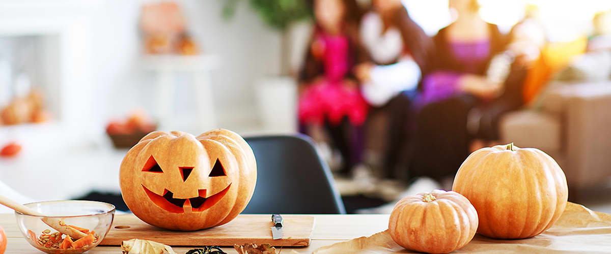 Halloween doma.