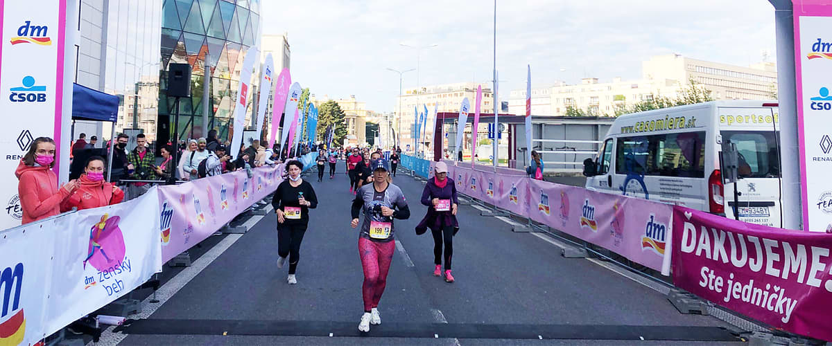 Priebeh dm ženského behu 2021.