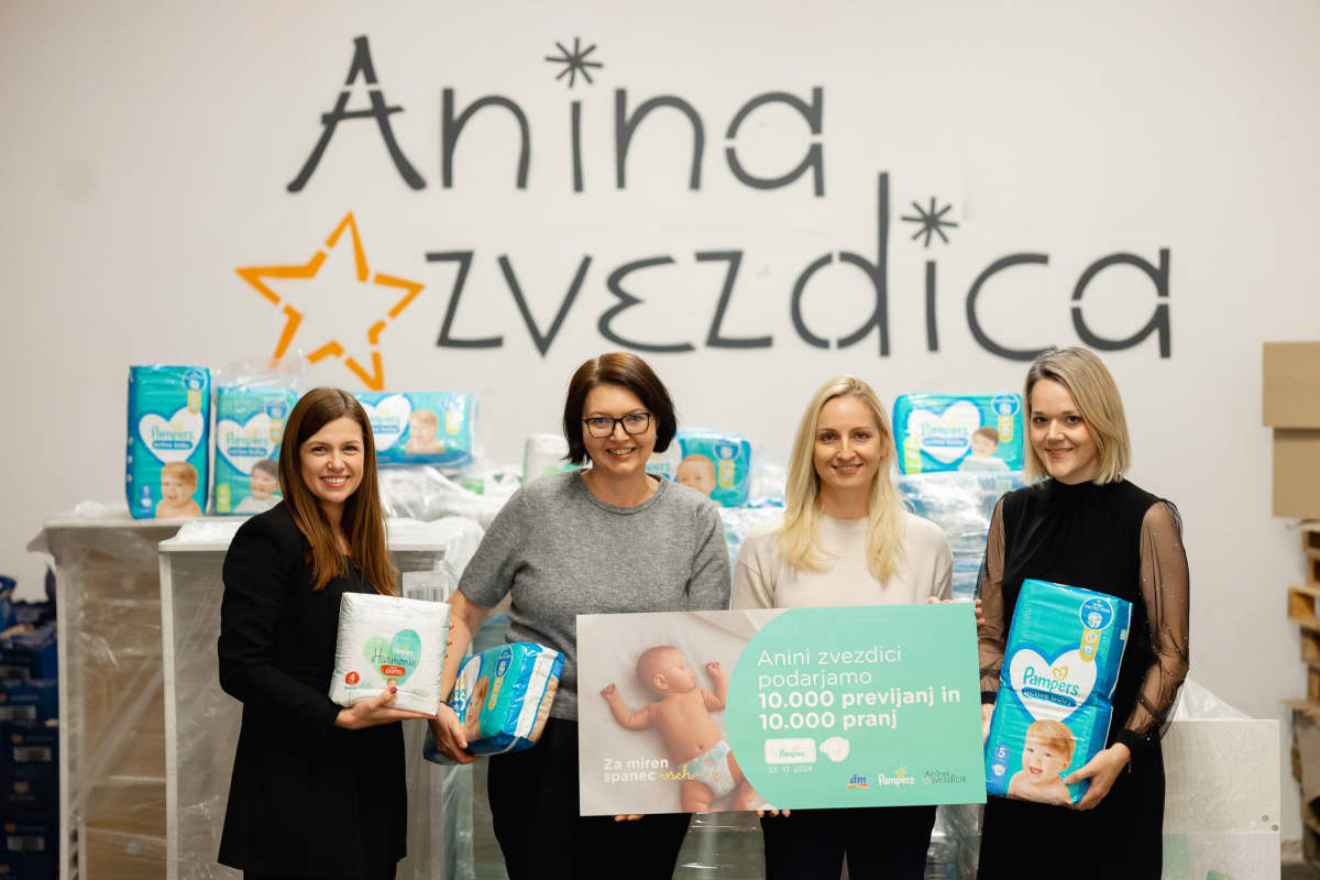 4. dobrodelno zbiranje pleničk v dm prodajalnah