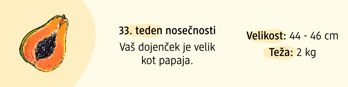 33. teden nosečnosti
