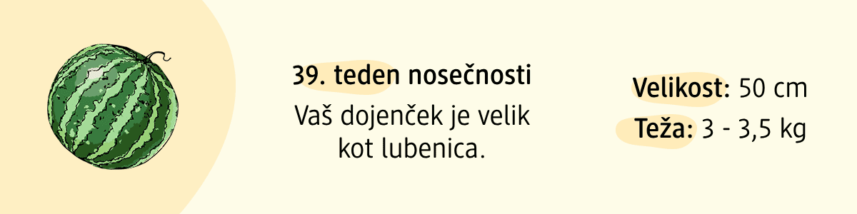 39. teden nosečnosti