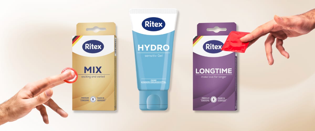 Ritex kondomi in gel: Mix, Hydro gel, Longtime