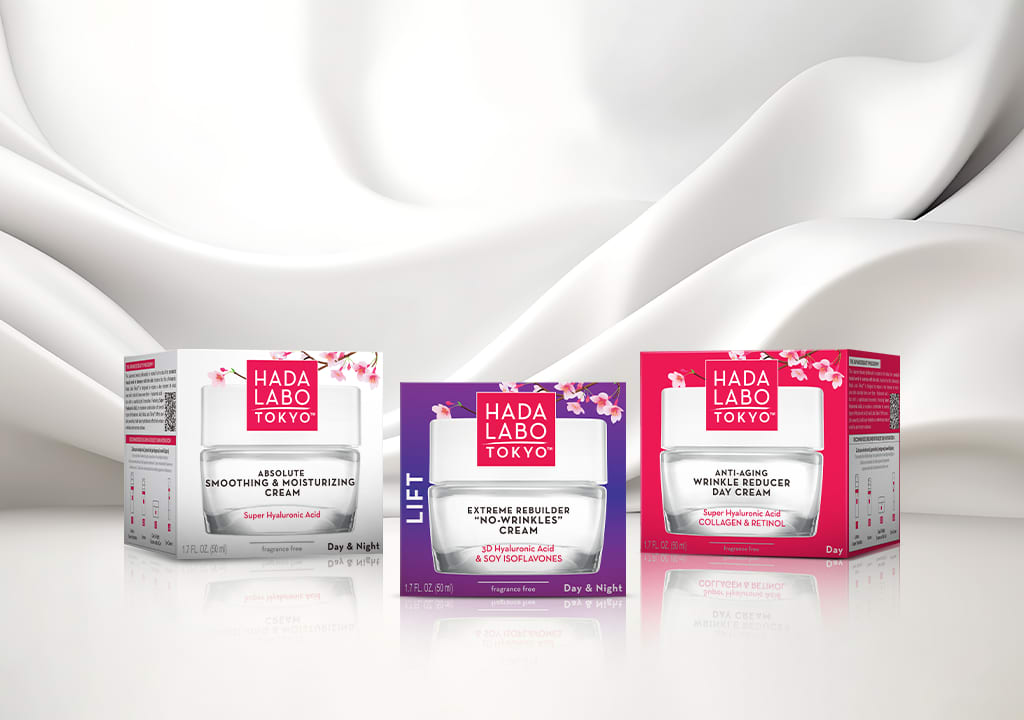 Alt-Text Hada Labo Tokyo krema za obraz na svileni podlagi