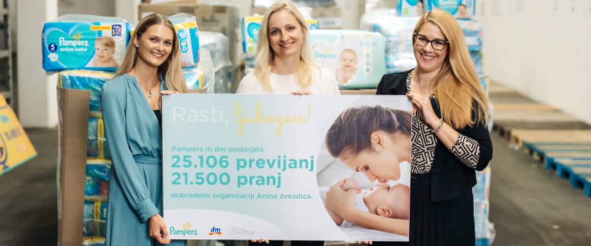 4. dobrodelno zbiranje pleničk v dm prodajalnah 