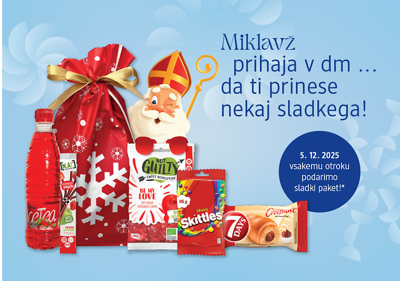 Miklavževa darila u dm prodajalnih