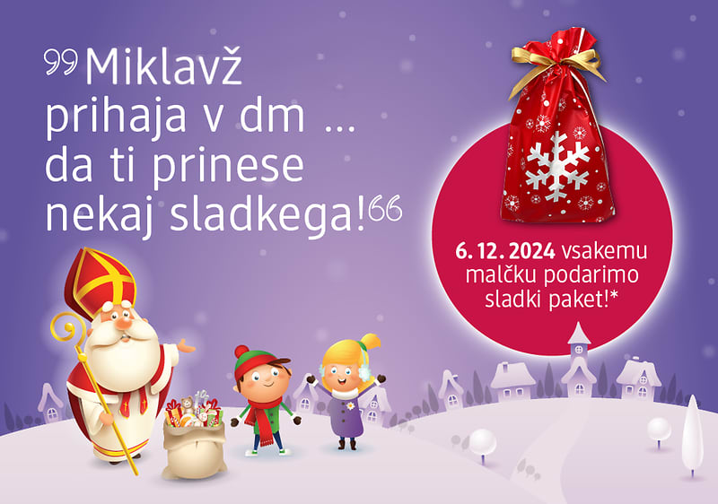 Miklavževa darila u dm prodajalnih