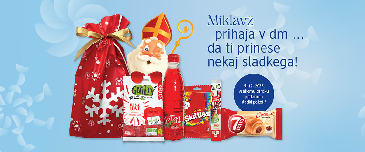 Miklavževa darila u dm prodajalnih