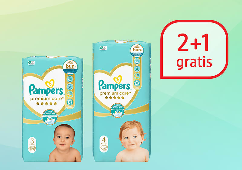 Darilo ob nakupu 2 mesečnih pakiranj Pampers