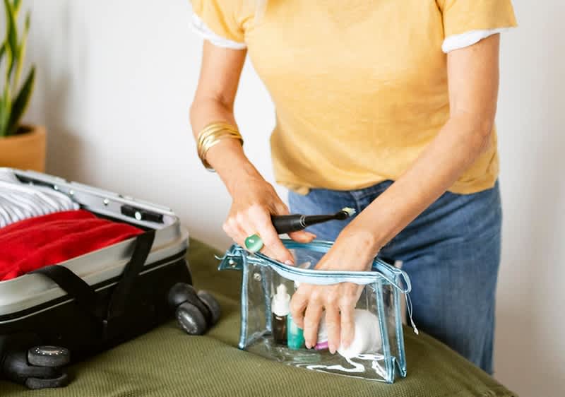 Slika pakiranje toaletne torbice